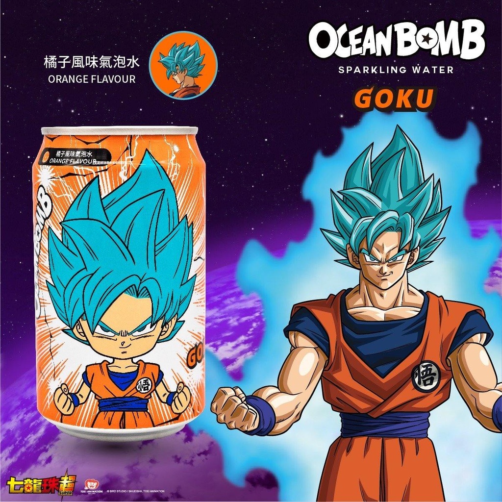 Ocean Bomb & Dragon Ball Goku Orange 330ml