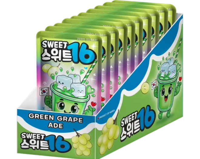 Sweet16 - Green Grape Ade Zero Sugar 200ml 