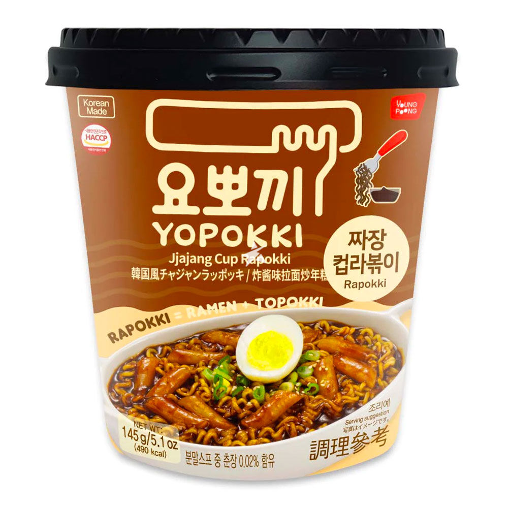 Yopokki Ricecake & Ramen Cup Jjajang 145g