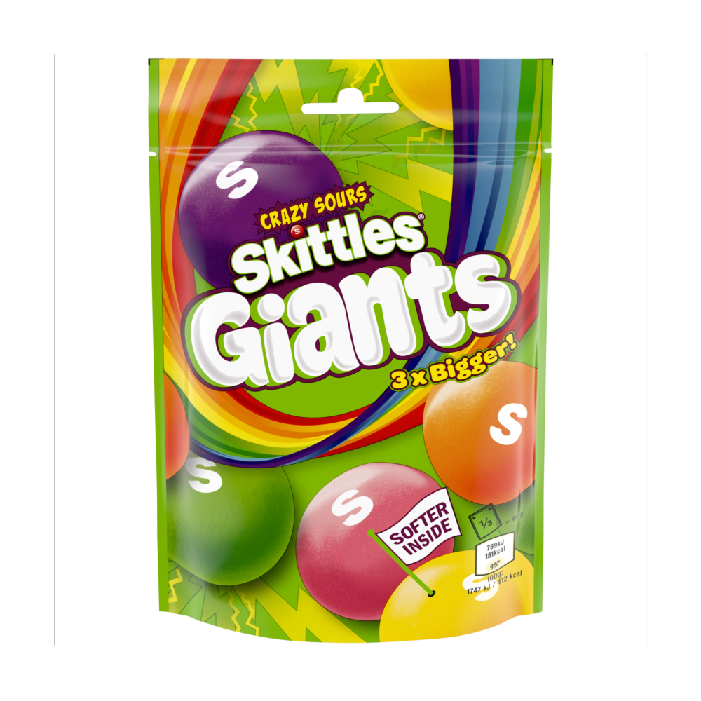 Skittles Giants Crazy Sours 132g