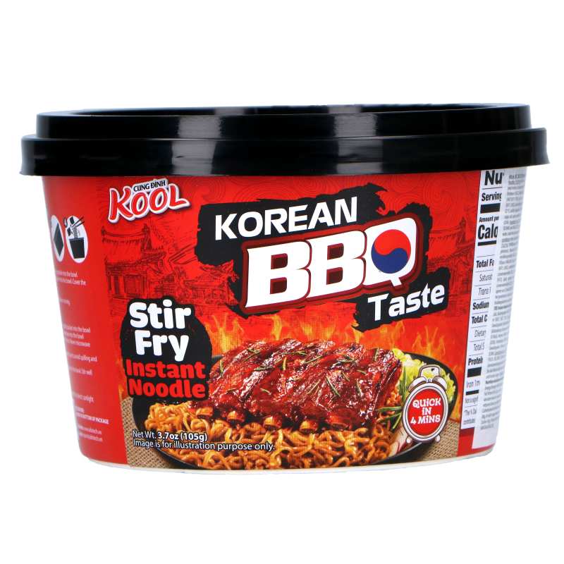 Cung Dình - Instant Noodles - Korean BBQ Taste - Bowl 105g
