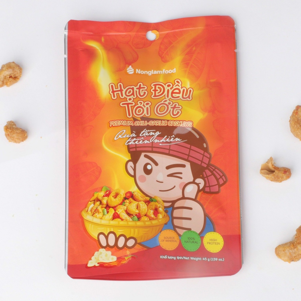 NLF Premium Cashew Chili Garlic 45g