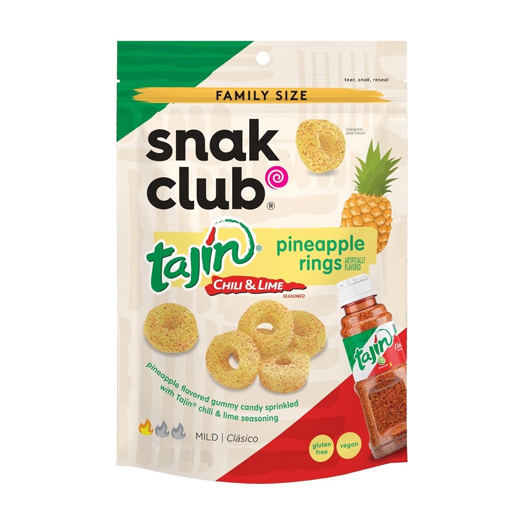 Snak Club Tajin Pineapple Rings 64g