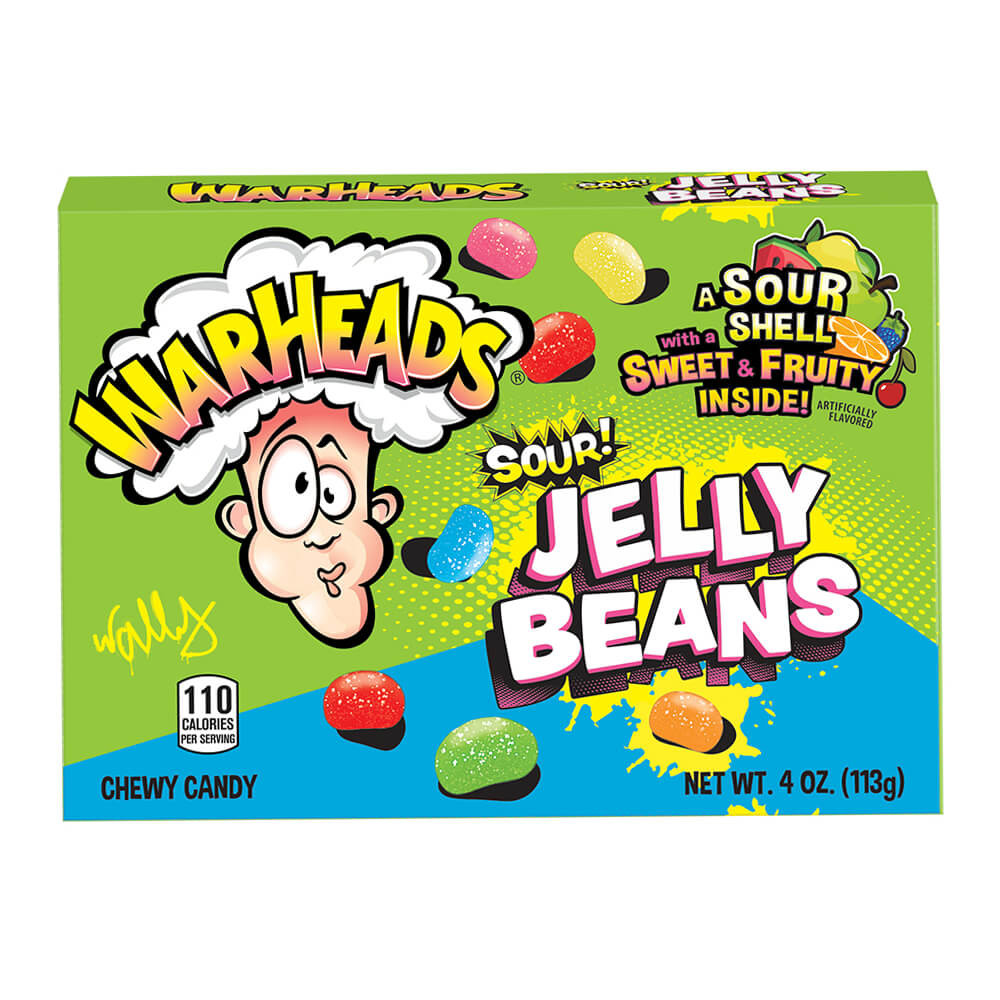 Warheads Sour Jelly Beans Theatre Box 113g