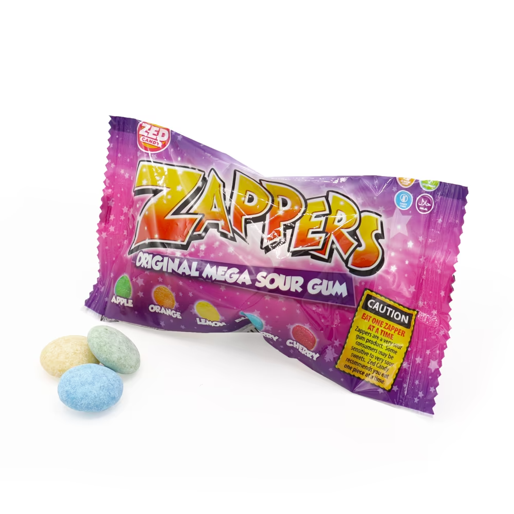 Zed Candy Zappers Original Mega Sour Gum 50g