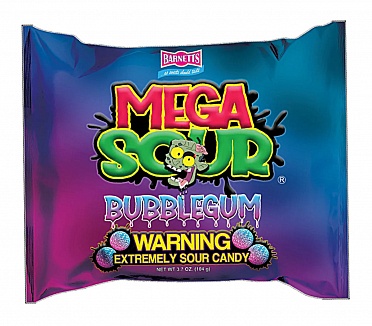 Barnetts Mega Sour Bubblegum 104g