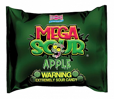 Barnetts Mega Sour Apple 104g