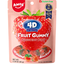 Amos - 4D Fruit Gummy Strawberry 65g