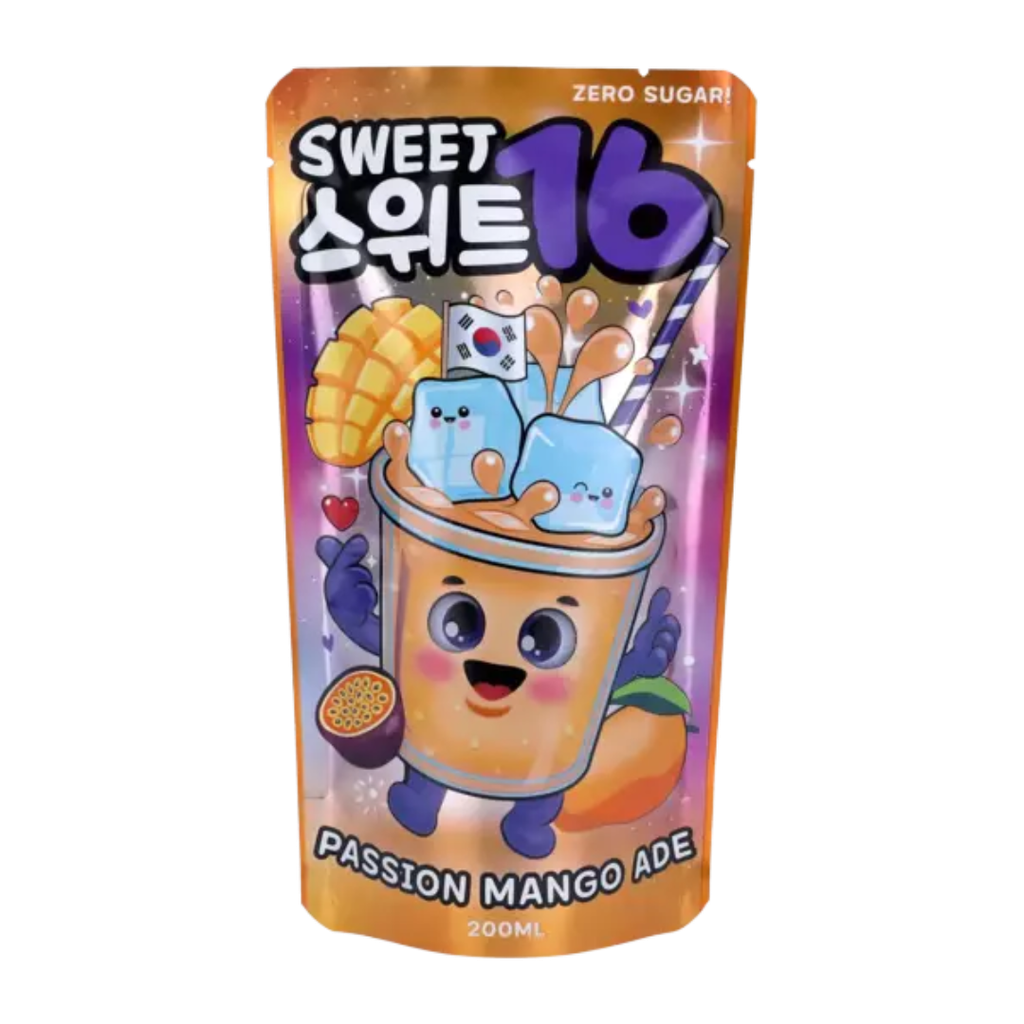 Sweet16 - Passion Mango Ade Zero Sugar 200ml