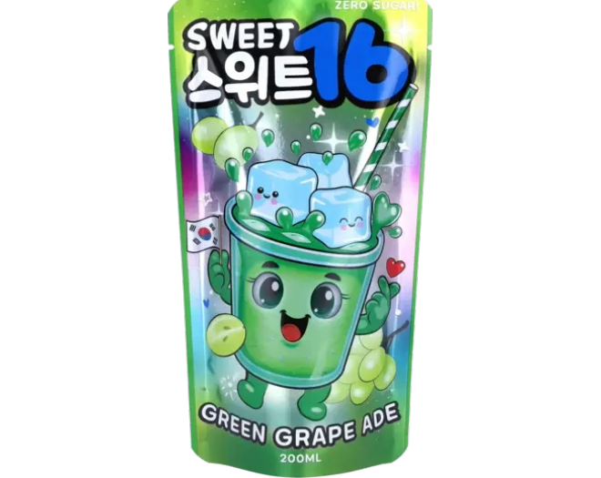 Sweet16 - Green Grape Ade Zero Sugar 200ml 