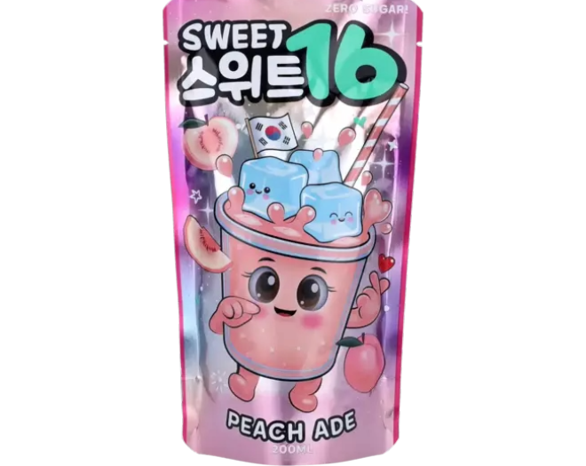 Sweet16 - Peach Ade Zero Sugar 200ml 
