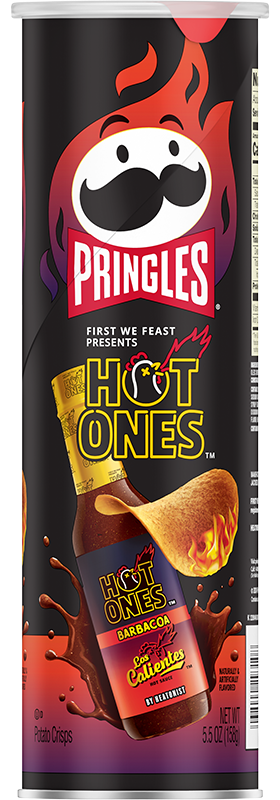 Pringles Hot Ones Los Calientes Barbacoa  156g