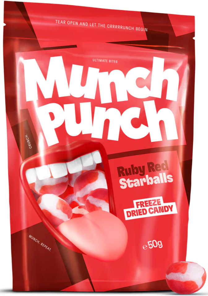 Crunch Punch Ruby Red Starballs 50g