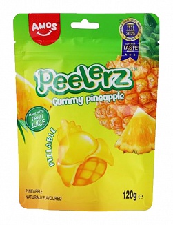 Amos Peelerz Gummy Pineapple 120g