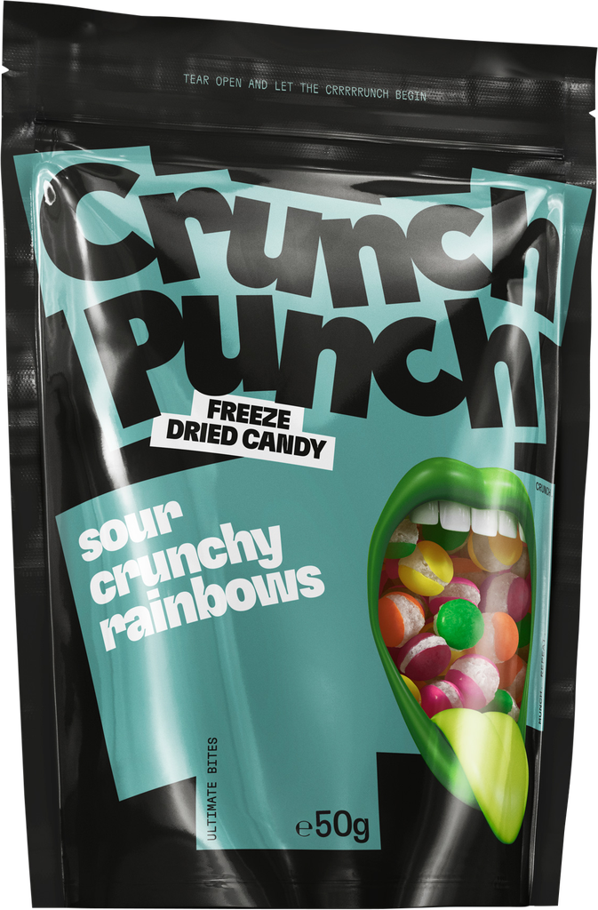 Crunch Punch Sour Crunchy Rainbows 50 g