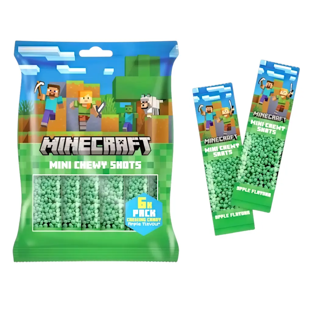 Minecraft Mini Chewy Shots 6x15g - 90g