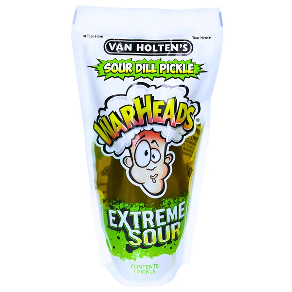 Van Holten's Jumbo Warheads Extreme Sour Dill Pickle 242g