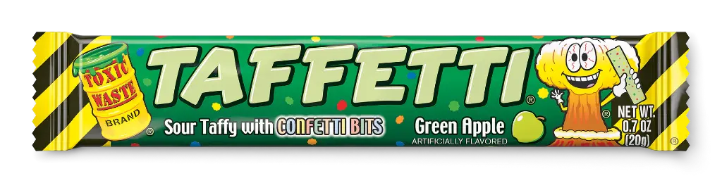 Toxic Waste Taffetti Green Apple 20g