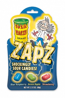 Toxic Waste Zapz Sour Candies 60g