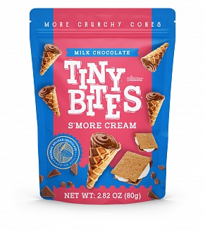 Tiny Bites Waffle Cones S'More Cream 80g