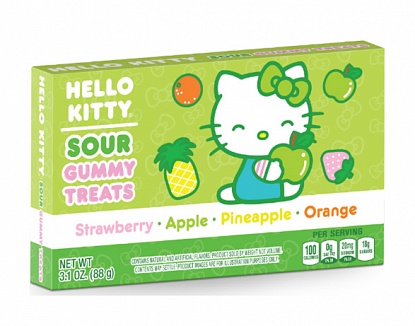 Hello Kitty Gummy Treats Sour 88g