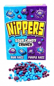 Zed Candy Nippers Sour Candy Crunch Blue Razz & Purple Razz 50g