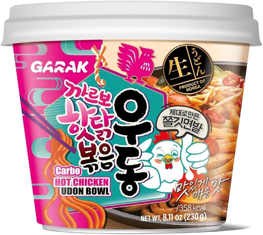 Garak Carbo Hot Chicken Udon Bowl 230g