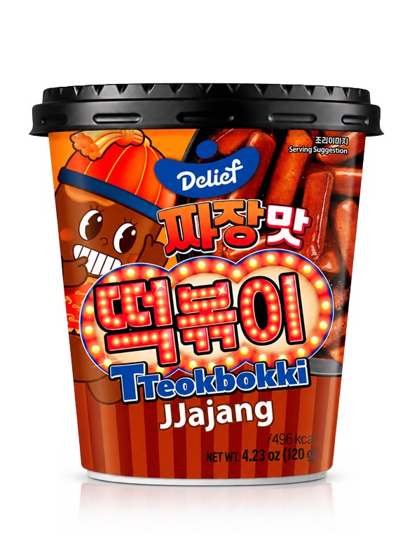 Delief Tteokbokki Cup Jjajang (Halal) 120g