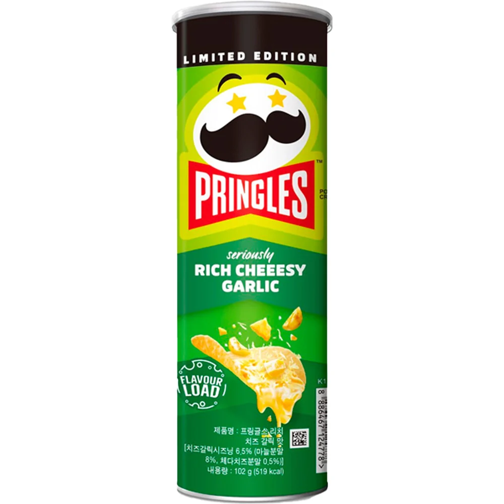 Pringles Rich Cheesy Garlic 102g