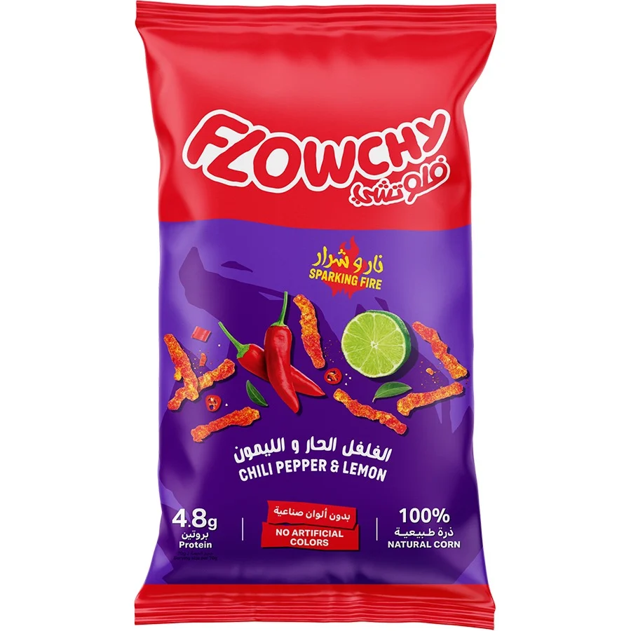 Flowchy Chili & Lemon Puffed Corn 70g