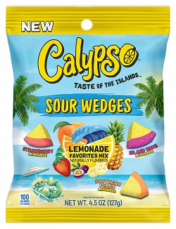 Calypso Sour Wedges Lemonade 127g