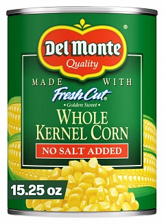 Del Monte Sweetcorn Whole Kernel No Salt 432g