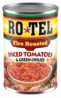 RoTel Diced Tomatoes & Green Chilies Fire Roasted 283g 