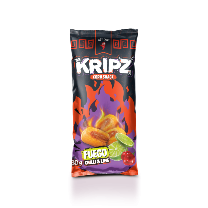 Hot Chip Kripz Fuego Chilli & Lime 30 g 