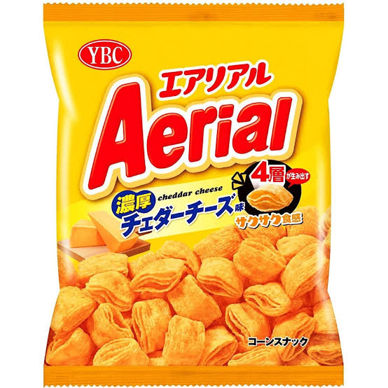 YBC Aerial Crispy Layered Snack Rich Cheddar Cheese 65g