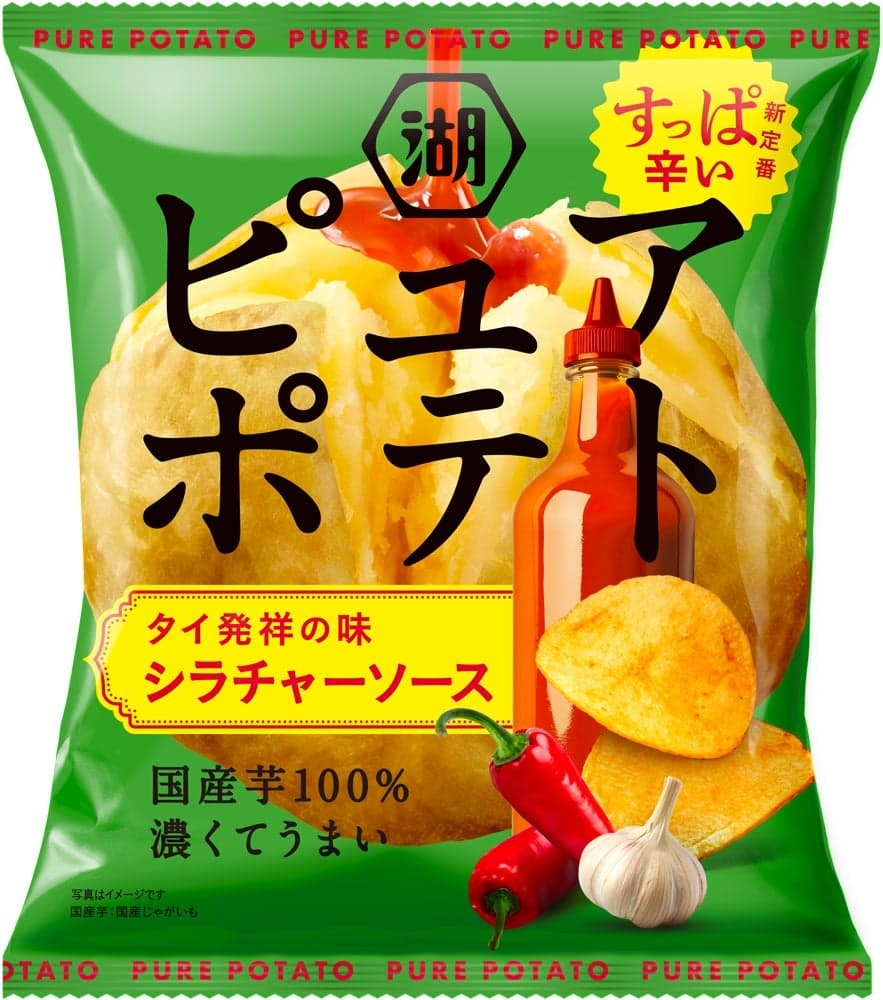 Koikeya Pure Potato Chips Sriracha Sauce 52g