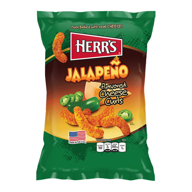 Herr's Jalapeno Cheese Curls 28g