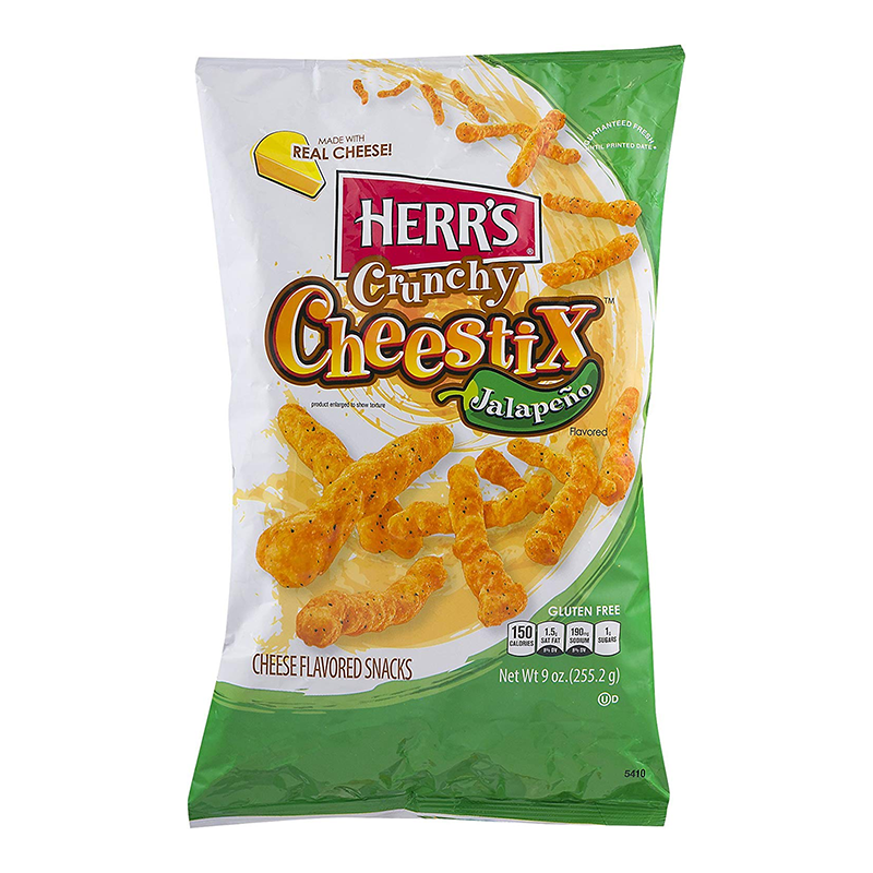 Herr's Crunchy Cheestix Jalapeño 255g