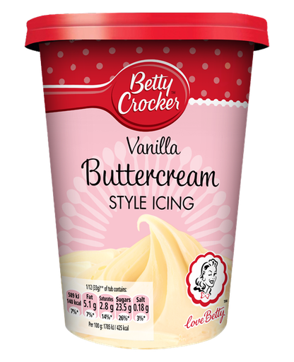 Betty Crocker Vanilla Buttercream Style Icing 400g