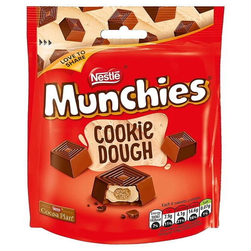 Nestle Munchies Cookie Dough Pouch 101g