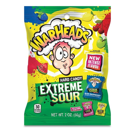 Warheads Extreme Sour Hard Candy 56g