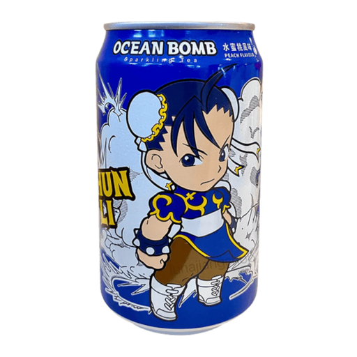 Ocean Bomb Sparkling Tea Peach Flavor 330ml