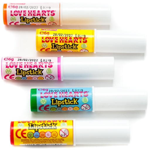 Swizzels Love Hearts Candy Lipsticks 6g