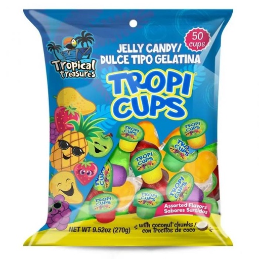 Tropical Treasures Assorted Tropi Cups Bag 50 pcs