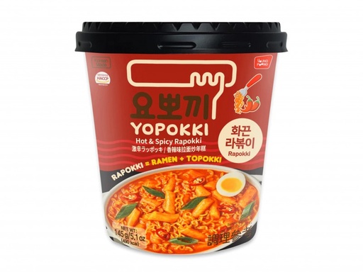 Yopokki Ricecake & Ramen Cup Hot Spicy 145g