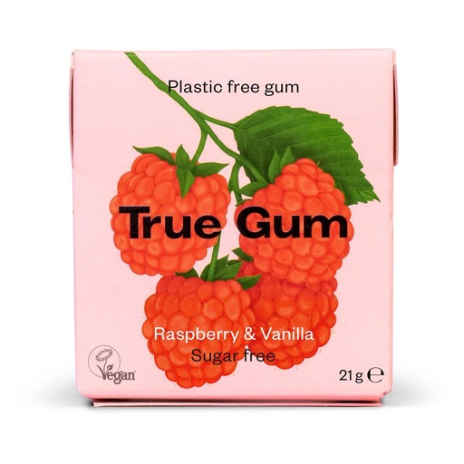 True Gum Raspberry & Vanilla Sugarfree 21g