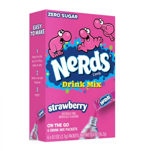 Nerds Drink Mix Strawberry 6buc 16,2g