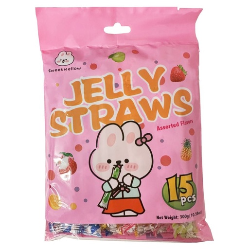 Jelly Sticks Assorted 5 Flavors 300g(pink)