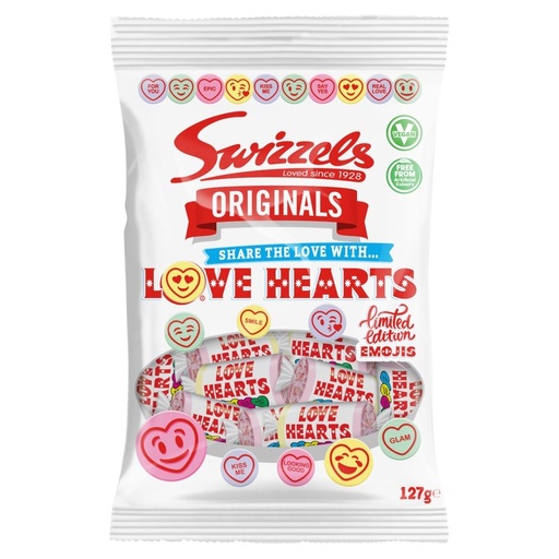 Swizzels Original Love Hearts Bag 127g
