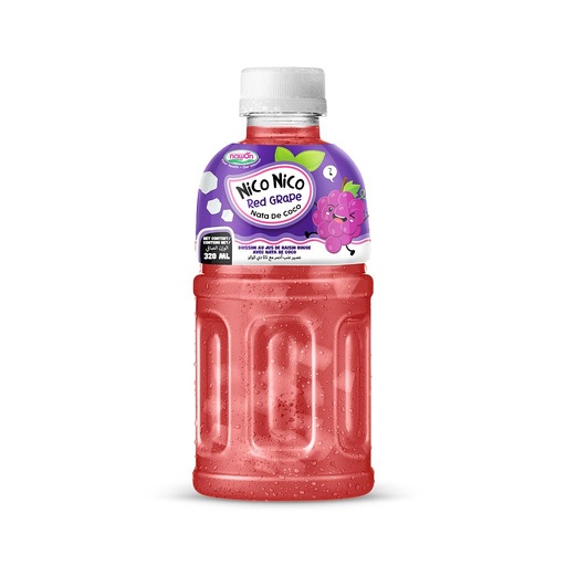 Nico Nico Nata De Coco Fruit Juice Grape 320ml